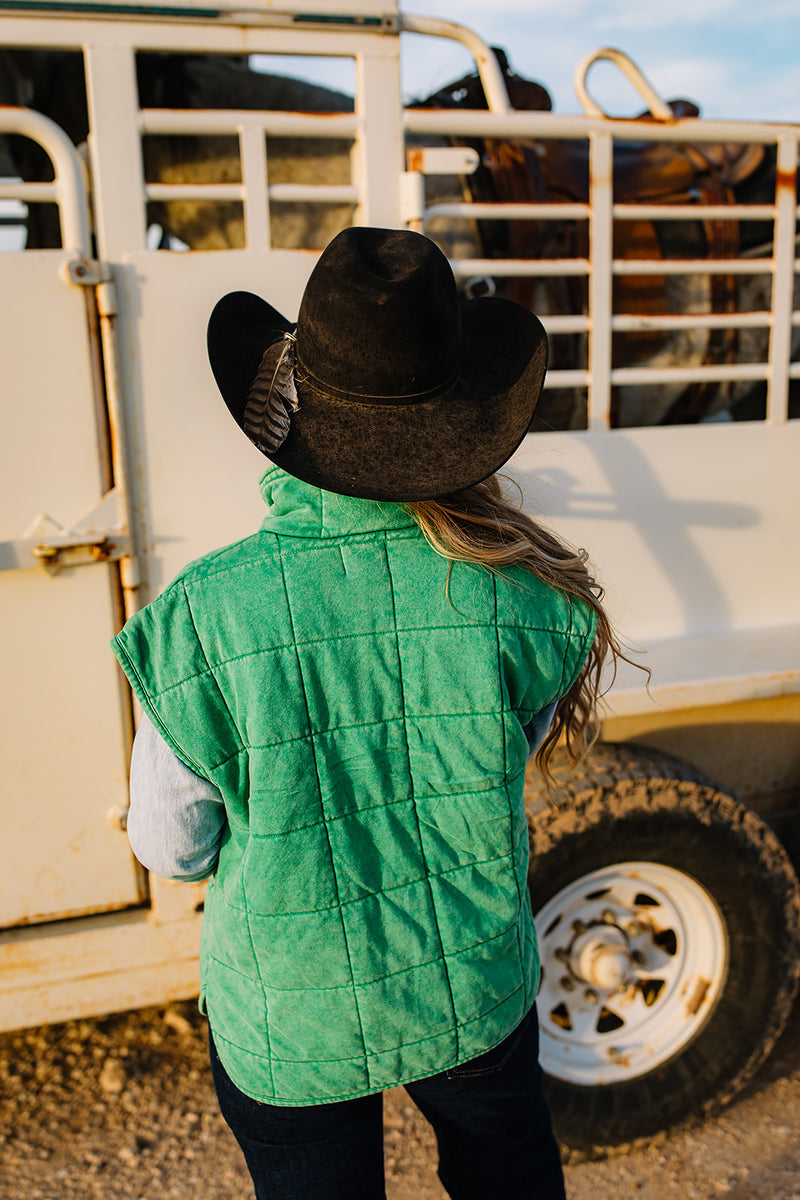 KELLY GREEN VEST