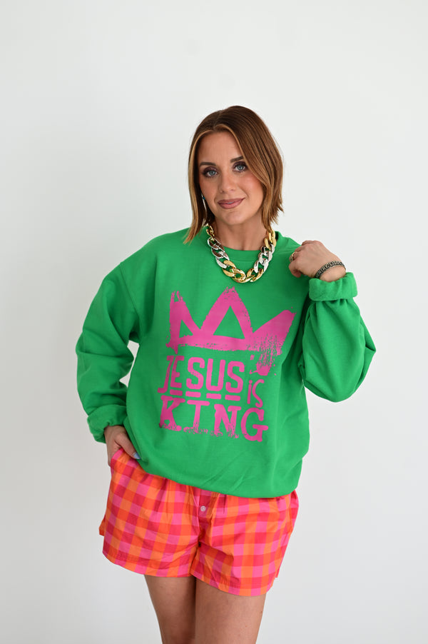 JESUS IS KING SWEATSHIRT