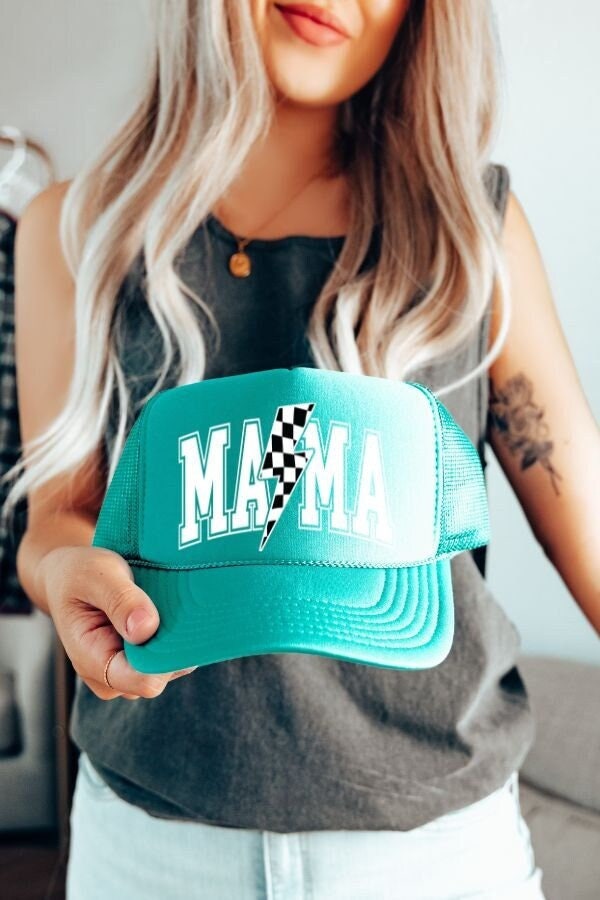 Mama Lightening Bolt Trucker Hat