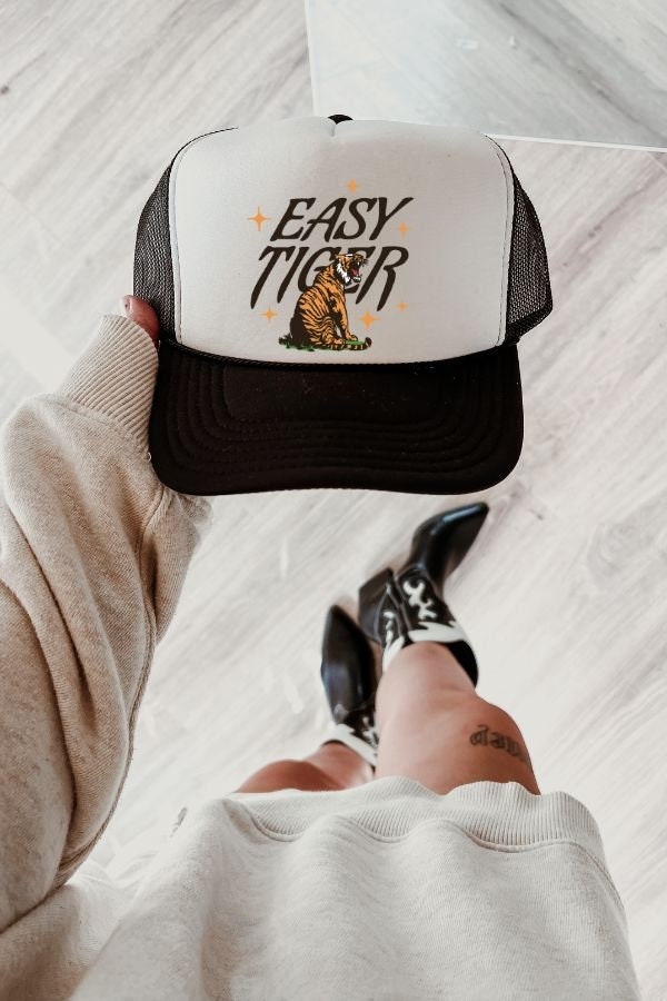 Easy Tiger Trucker Hat Trendy Trucker Hat Cute Trucker Hat Girls Tr Crazy Consuela