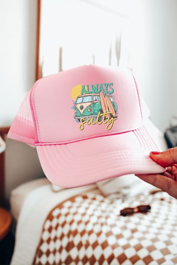 Keep it Salty Trucker Hat, Summer Trucker Hat, Beach Trucker Hat, Trendy Trucker Hat, Girls Trip Hat, Retro Trucker Hat, Cute Trucker Hat